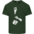 Martial Arts Silhouette MMA Jeet Kune Do Mens Cotton T-Shirt Tee Top Forest Green