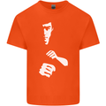 Martial Arts Silhouette MMA Jeet Kune Do Mens Cotton T-Shirt Tee Top Orange