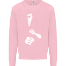 Martial Arts Silhouette MMA Jeet Kune Do Mens Sweatshirt Jumper Light Pink