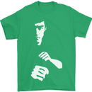 Martial Arts Silhouette MMA Jeet Kune Do Mens T-Shirt Cotton Gildan Irish Green