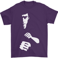Martial Arts Silhouette MMA Jeet Kune Do Mens T-Shirt Cotton Gildan Purple