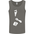 Martial Arts Silhouette MMA Jeet Kune Do Mens Vest Tank Top Charcoal