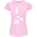 Martial Arts Silhouette MMA Jeet Kune Do Womens Petite Cut T-Shirt Light Pink