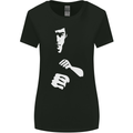 Martial Arts Silhouette MMA Jeet Kune Do Womens Wider Cut T-Shirt Black