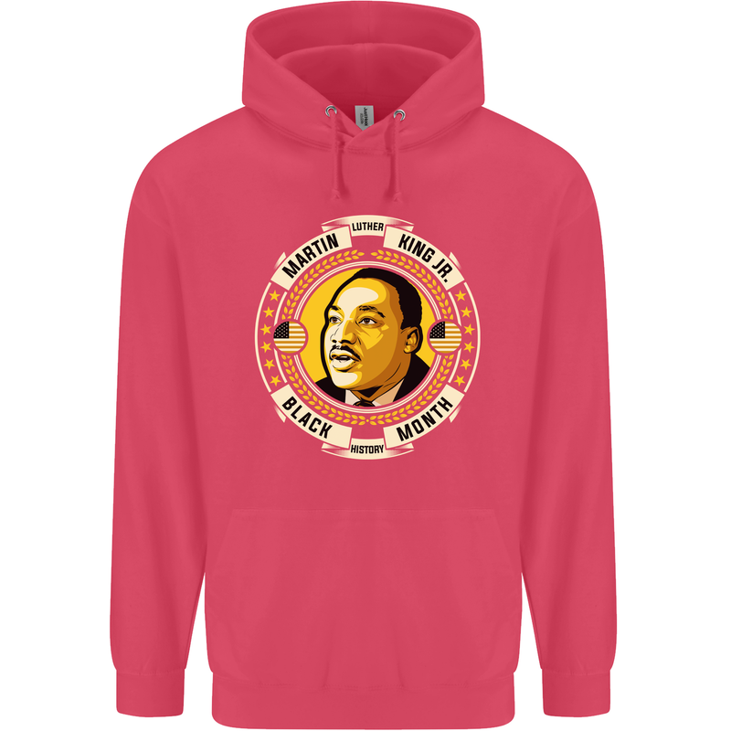 Martin Luther King Black History Month Childrens Kids Hoodie Heliconia