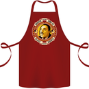 Martin Luther King Black History Month Cotton Apron 100% Organic Maroon