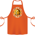 Martin Luther King Black History Month Cotton Apron 100% Organic Orange