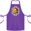 Martin Luther King Black History Month Cotton Apron 100% Organic Purple