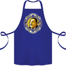 Martin Luther King Black History Month Cotton Apron 100% Organic Royal Blue