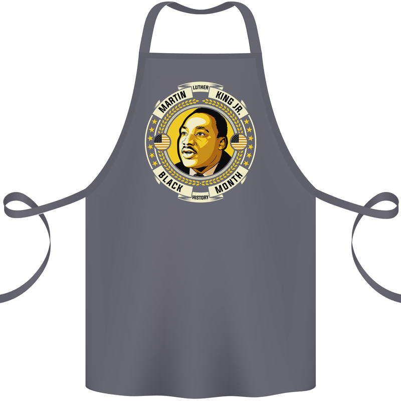 Martin Luther King Black History Month Cotton Apron 100% Organic Steel