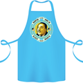 Martin Luther King Black History Month Cotton Apron 100% Organic Turquoise
