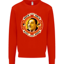 Martin Luther King Black History Month Kids Sweatshirt Jumper Bright Red