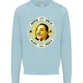 Martin Luther King Black History Month Kids Sweatshirt Jumper Light Blue