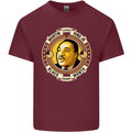 Martin Luther King Black History Month Mens Cotton T-Shirt Tee Top Maroon