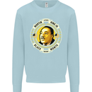 Martin Luther King Black History Month Mens Sweatshirt Jumper Light Blue