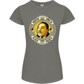 Martin Luther King Black History Month Womens Petite Cut T-Shirt Charcoal