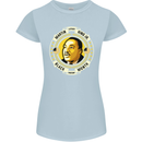 Martin Luther King Black History Month Womens Petite Cut T-Shirt Light Blue