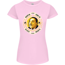 Martin Luther King Black History Month Womens Petite Cut T-Shirt Light Pink