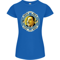 Martin Luther King Black History Month Womens Petite Cut T-Shirt Royal Blue