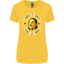 Martin Luther King Black History Month Womens Wider Cut T-Shirt Yellow