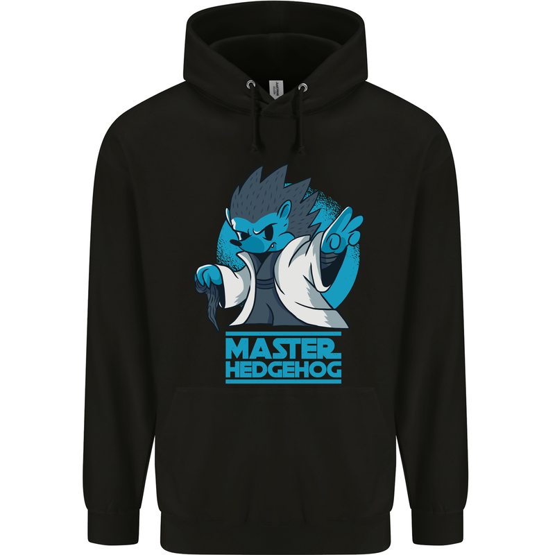 Master Hedgehog Funny Movie Parody Childrens Kids Hoodie Black