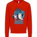 Master Hedgehog Funny Movie Parody Kids Sweatshirt Jumper Bright Red