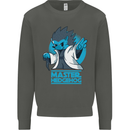 Master Hedgehog Funny Movie Parody Kids Sweatshirt Jumper Storm Grey