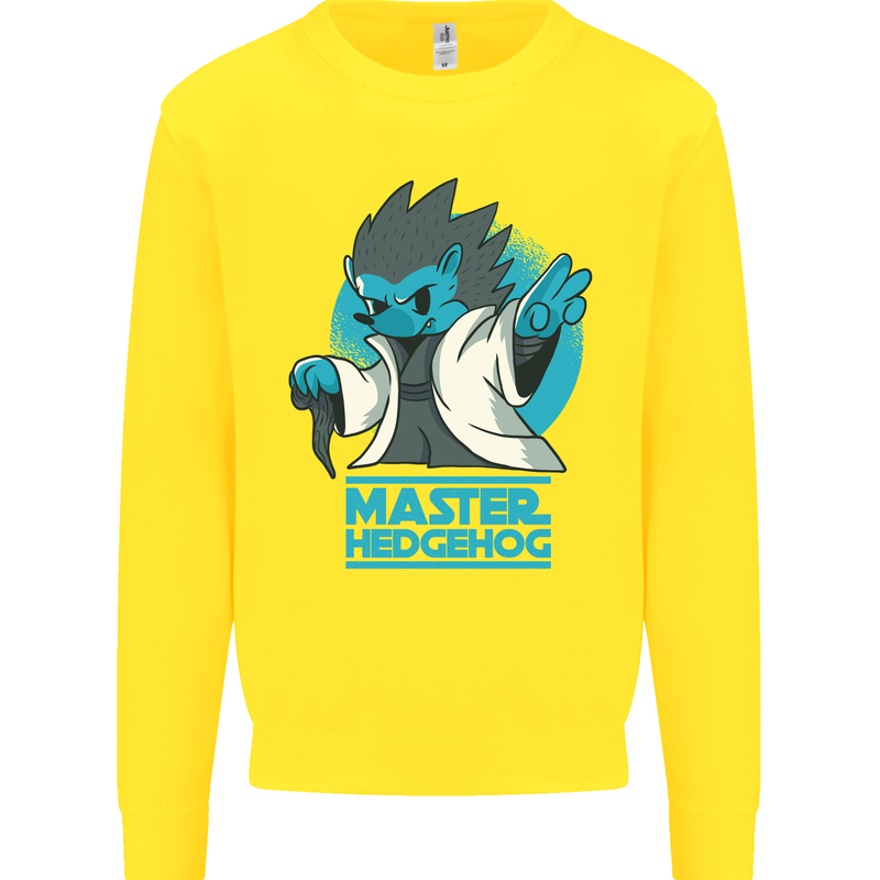 Master Hedgehog Funny Movie Parody Kids Sweatshirt Jumper Yellow