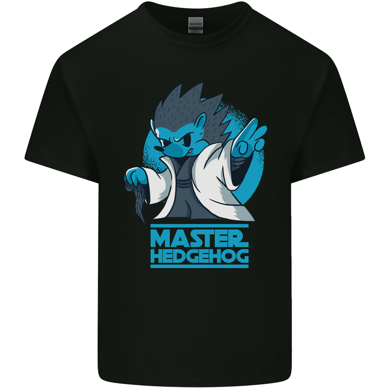 Master Hedgehog Funny Movie Parody Kids T-Shirt Childrens Black