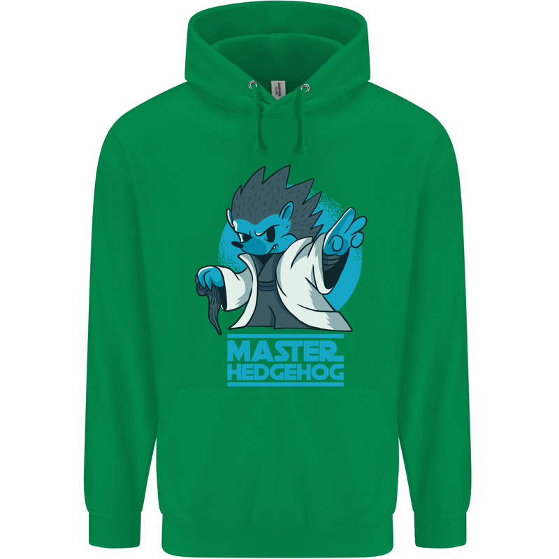 Master Hedgehog Funny Movie Parody Mens 80% Cotton Hoodie Irish Green
