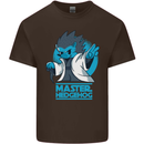 Master Hedgehog Funny Movie Parody Mens Cotton T-Shirt Tee Top Dark Chocolate