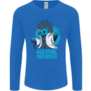 Master Hedgehog Funny Movie Parody Mens Long Sleeve T-Shirt Royal Blue