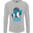 Master Hedgehog Funny Movie Parody Mens Long Sleeve T-Shirt Sports Grey