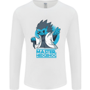 Master Hedgehog Funny Movie Parody Mens Long Sleeve T-Shirt White
