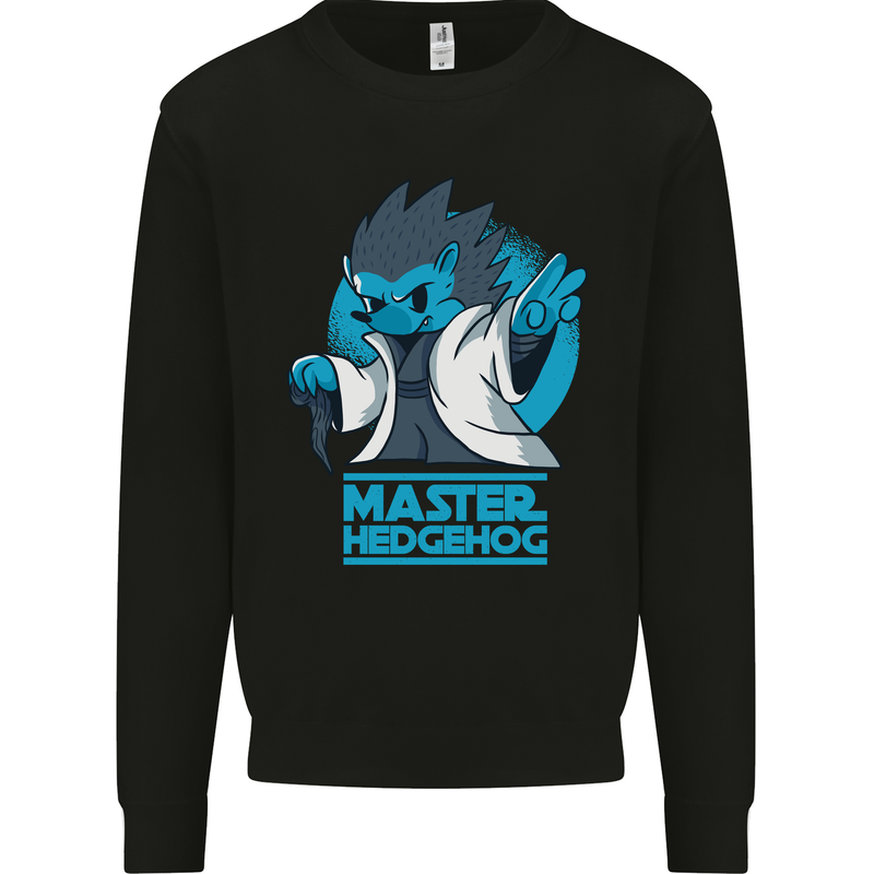 Master Hedgehog Funny Movie Parody Mens Sweatshirt Jumper Black