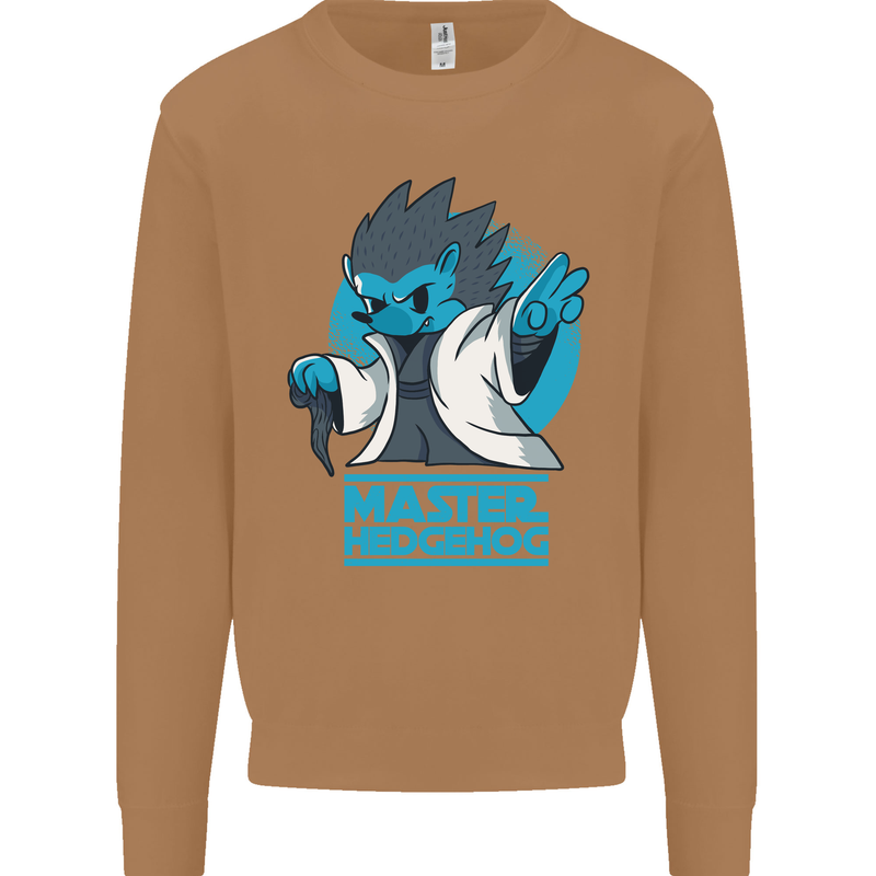 Master Hedgehog Funny Movie Parody Mens Sweatshirt Jumper Caramel Latte