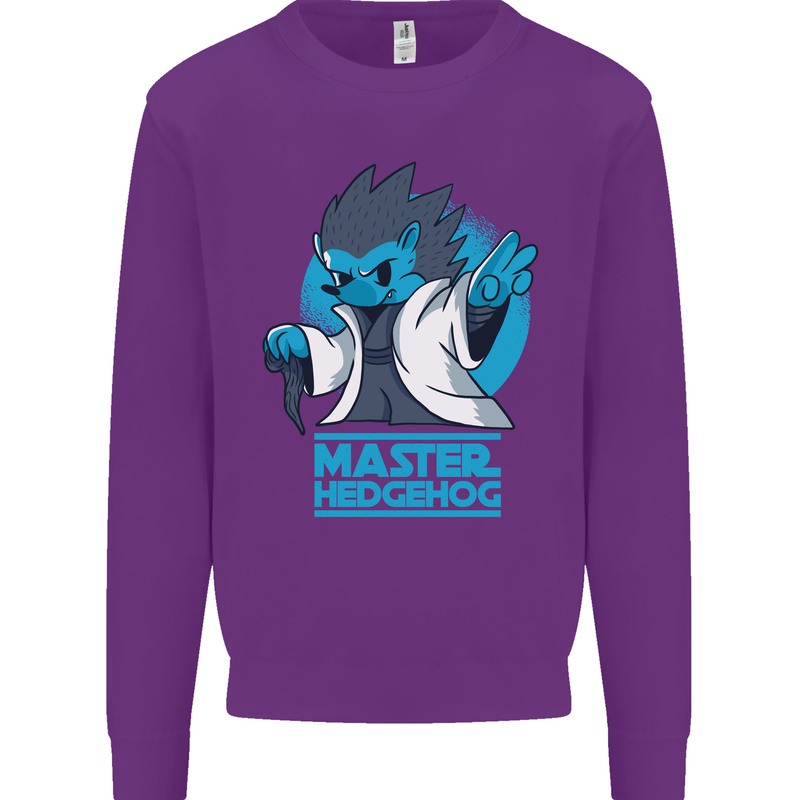Master Hedgehog Funny Movie Parody Mens Sweatshirt Jumper Purple