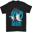 Master Hedgehog Funny Movie Parody Mens T-Shirt 100% Cotton Black