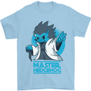 Master Hedgehog Funny Movie Parody Mens T-Shirt 100% Cotton Light Blue