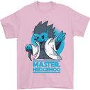 Master Hedgehog Funny Movie Parody Mens T-Shirt 100% Cotton Light Pink