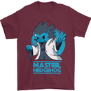 Master Hedgehog Funny Movie Parody Mens T-Shirt 100% Cotton Maroon