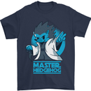 Master Hedgehog Funny Movie Parody Mens T-Shirt 100% Cotton Navy Blue
