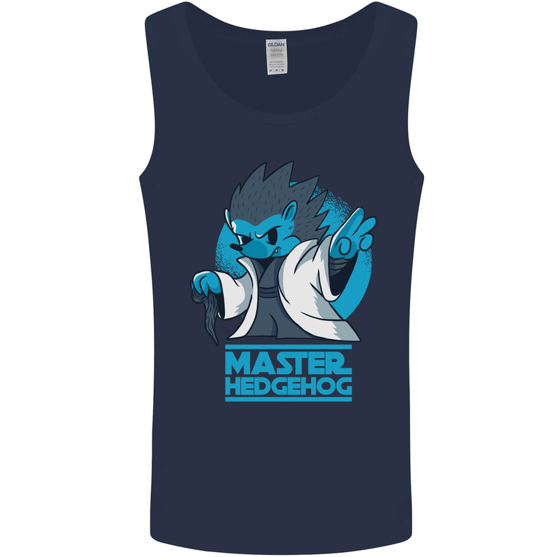 Master Hedgehog Funny Movie Parody Mens Vest Tank Top Navy Blue