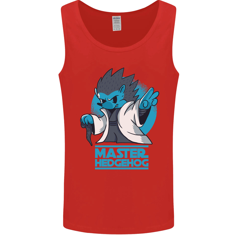 Master Hedgehog Funny Movie Parody Mens Vest Tank Top Red