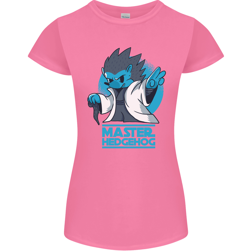 Master Hedgehog Funny Movie Parody Womens Petite Cut T-Shirt Azalea