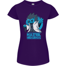 Master Hedgehog Funny Movie Parody Womens Petite Cut T-Shirt Purple