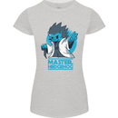 Master Hedgehog Funny Movie Parody Womens Petite Cut T-Shirt Sports Grey