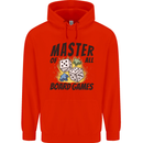 Master of All Board Games Childrens Kids Hoodie Bright Red