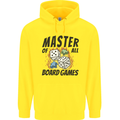 Master of All Board Games Childrens Kids Hoodie Yellow