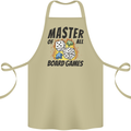 Master of All Board Games Cotton Apron 100% Organic Khaki